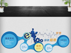 簡約創(chuàng)意科技微立體企業(yè)文化墻設計 數字文化創(chuàng)意內容應用新篇章